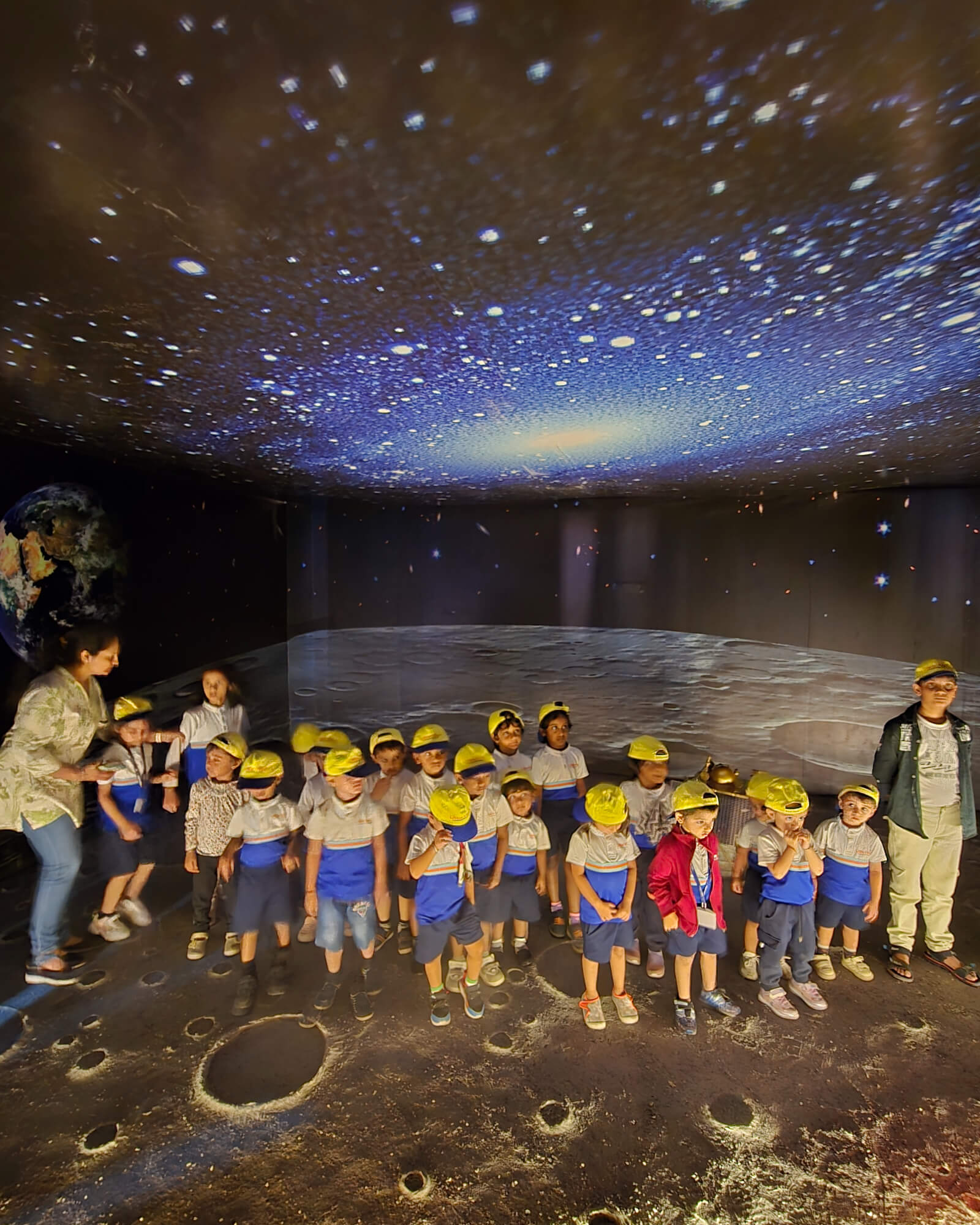 Students enjoying adventure activities