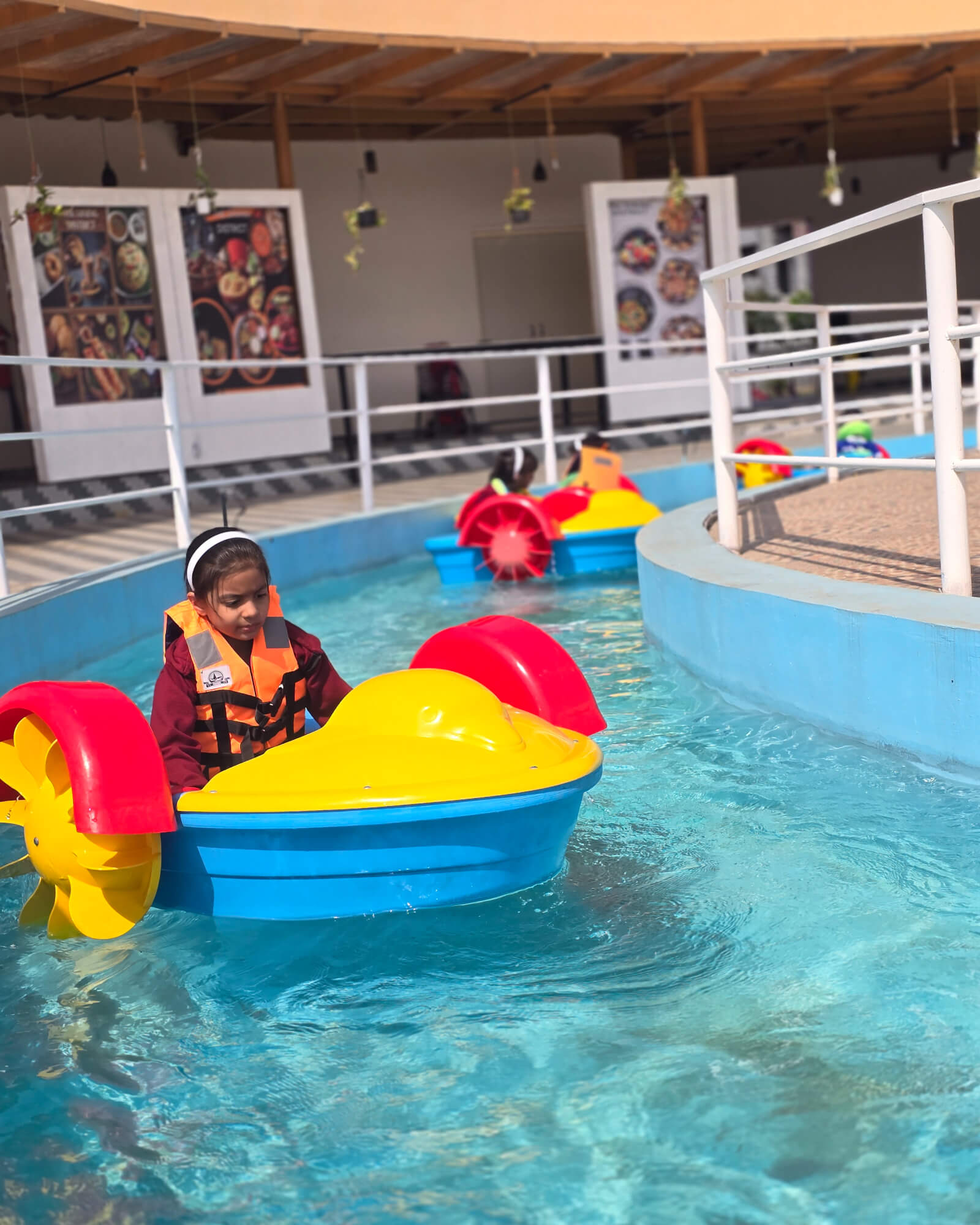 Students exploring science exhibits